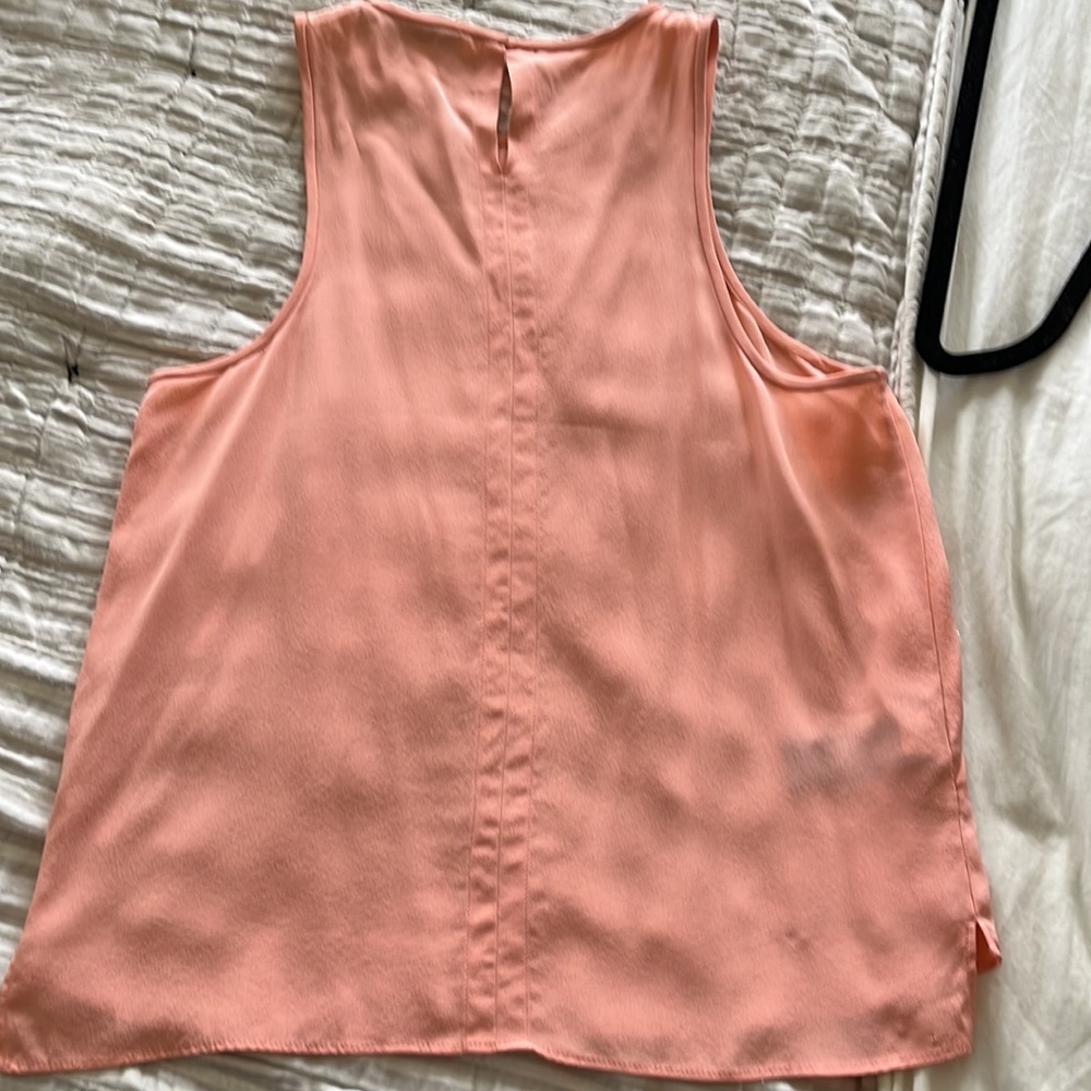 Gorgeous peach Tibi silk tank! - Picture 4 of 5